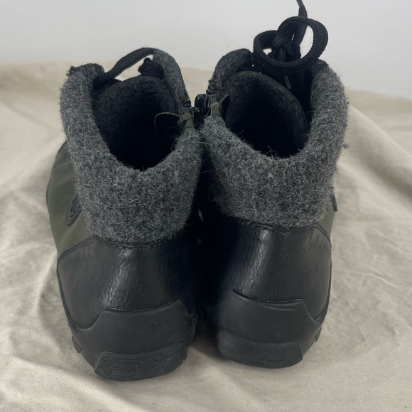 Rieker Women’s Size EU38 Leather Wool Ankle Bootie Green Funky Blue Red Spots - Picture 4 of 7